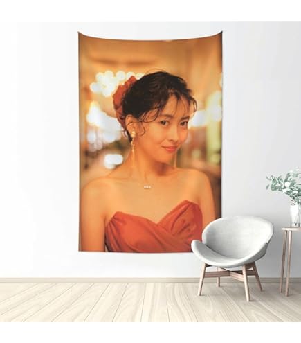 Amazon.co.jp: 中山美穂 タペストリー インテリア 装飾アート 壁掛け